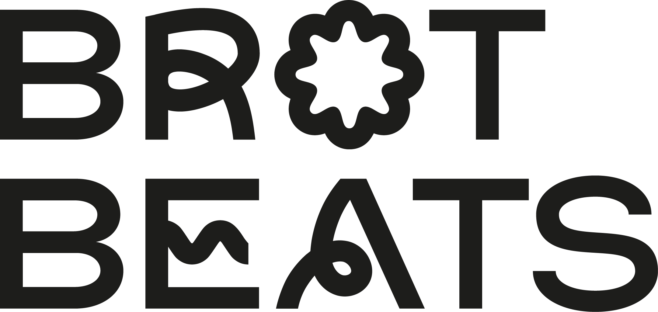 Brot+Beats Logo in schwarz