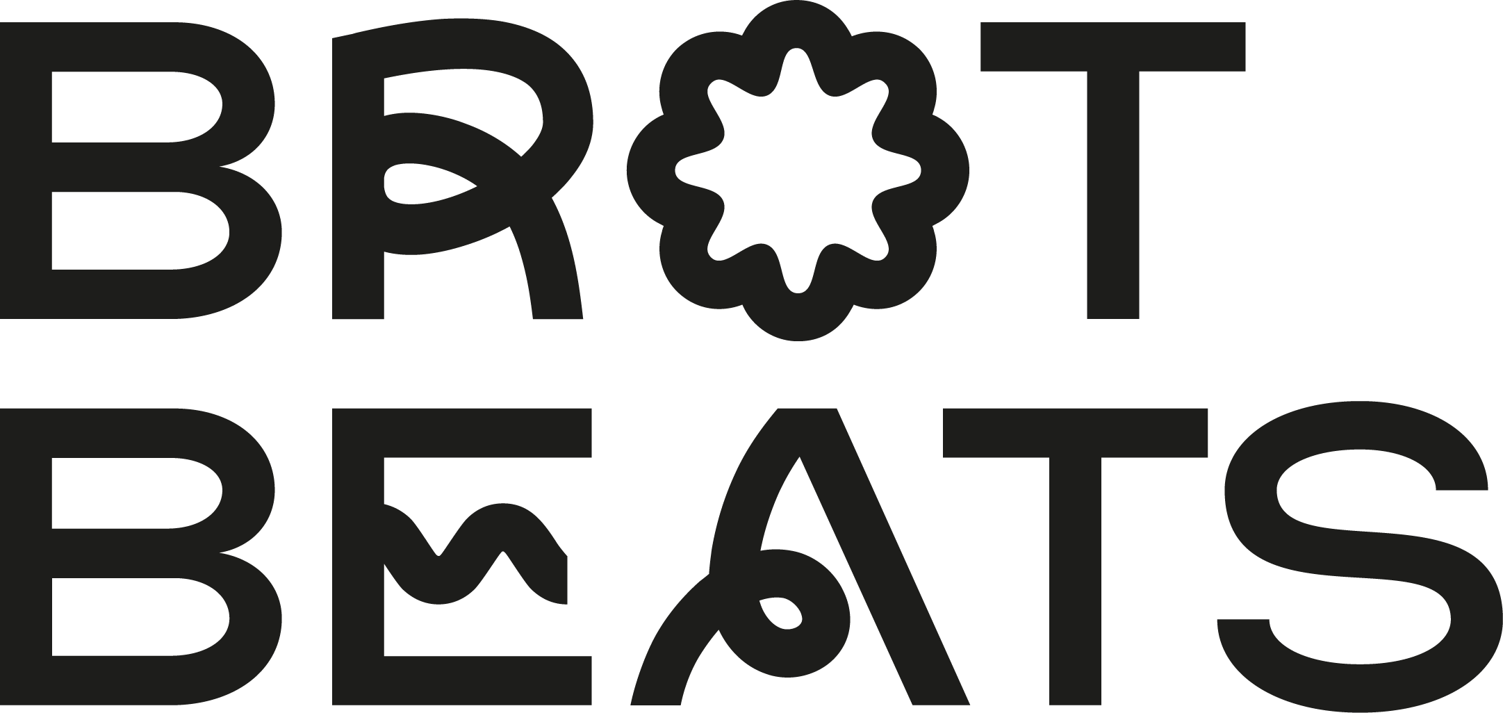 Brot+Beats Logo in schwarz