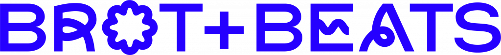 Brot+Beats Logo in blau