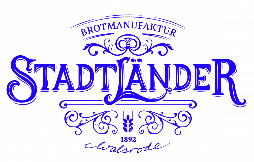Brotmanufaktur Stadtländer Logo in Brot+Beats blau